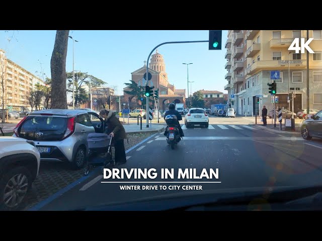 [4K DRIVING ITALY] MILAN Downtown Drive and Provincial Road The Outskirts of Town