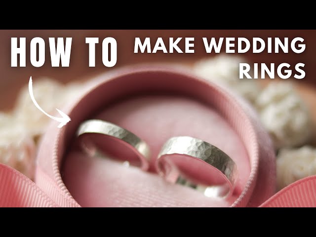 Silver Hammered Wedding Rings - Handmade Step by Step