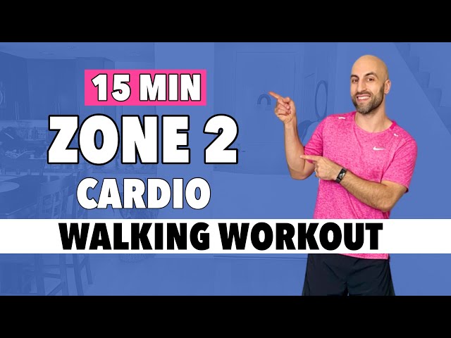 15 mins Zone 2 Cardio Burn 🔥 Workout at Home Walking for Everyone