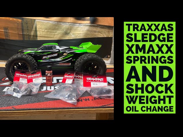 Traxxas sledge gets spring and shock oil upgrade