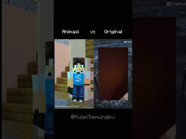 Animasi VS Original [Ketika Stresmen Iseng Ngambil HPnya Odo] #animasi #minecraft #indonesia