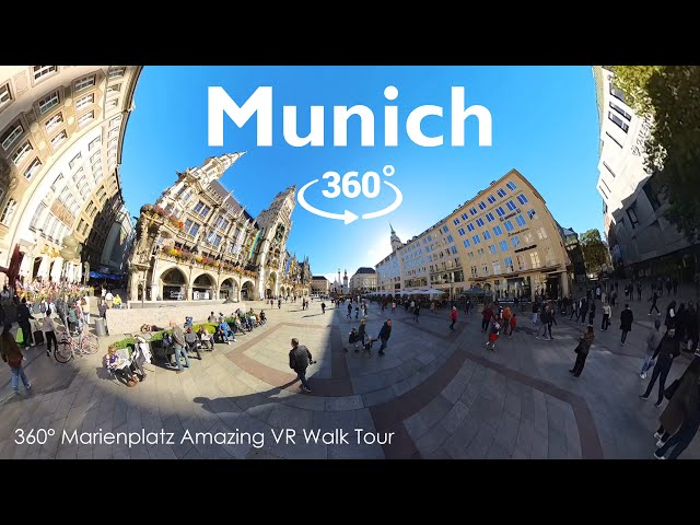 360° Inside Munich’s Heart – Marienplatz | 4K Virtual Experience