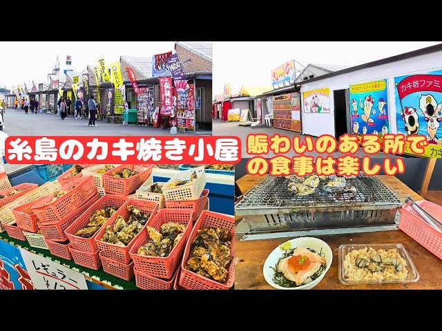 【福岡県】糸島に来たのでカキ小屋へ【腹ぺこﾄﾞﾗｲﾌﾞ】【糸島市】#腹ぺこｸﾞﾙﾒ