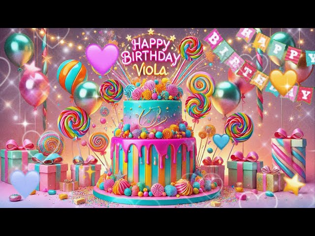 Happy Birthday VIOLA| Musical Greeting Just for You!| NEW SONG 2025