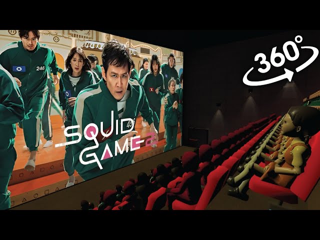 Squid Game characters Watching a Movie! 360° VR