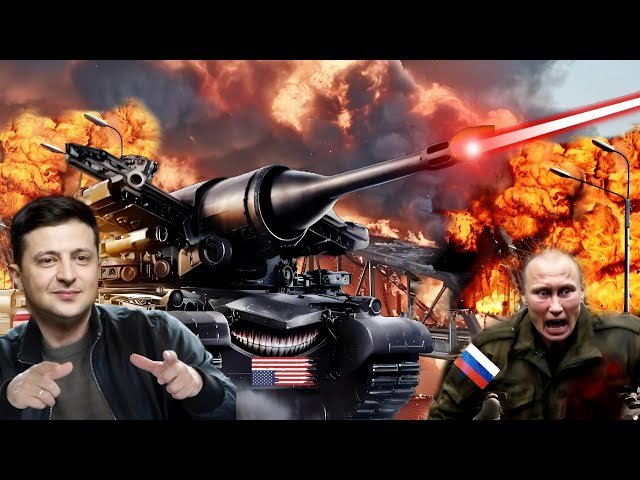 Zelensky is scary! Ukrainian Laser-Armed Stealth Battle Tank Bombards Russian Tank Forces