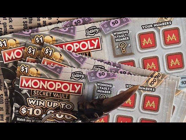 $1 Florida lotto monopoly ticket X5!