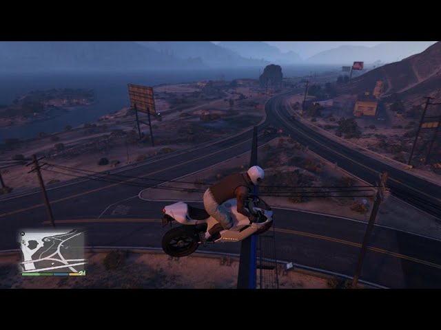 Back Lip Slide on Billboard GTA V Stunt Gameplay