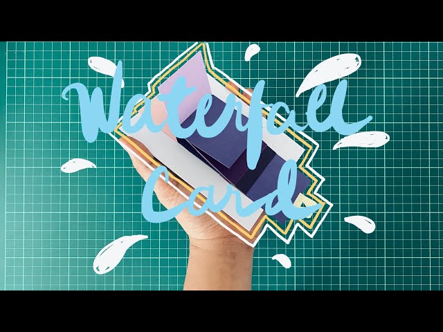 How to make a waterfall card? Easy DIY tutorial