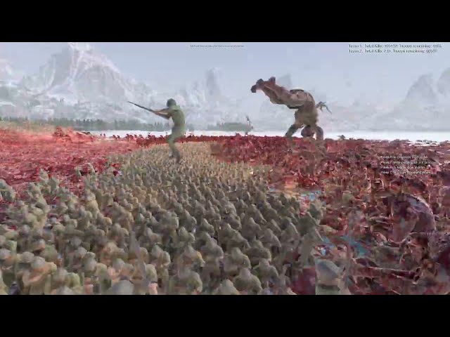 5,000 Soldiers Defend the house from an army of Orcs, Trolls, Zombies and Werewolves UEBS 2