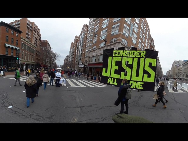 360° Donald Trump Inauguration, 1-20-17: Protestors