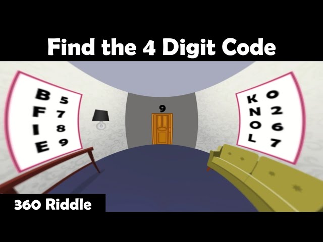 360 Animated Riddle to Test Your Mind | Find the Code to Escape