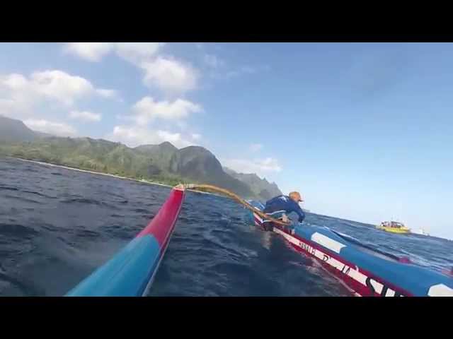 Na Pali Challenge 2015 First Huli Of The Day. Kauai. Hawaii.