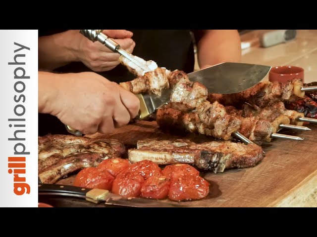 Pork chop VS pork spit-roast kontosouvli - a comparison (EN subs) | Grill philosophy