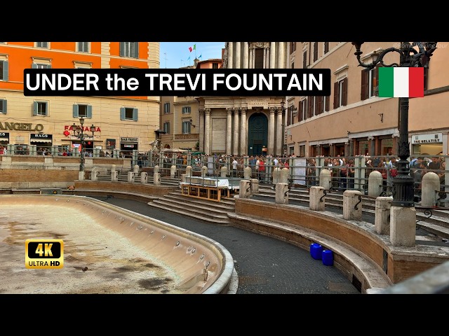 Underground Trevi Fountain: Hidden Gems - Rome Walking Tour 4K