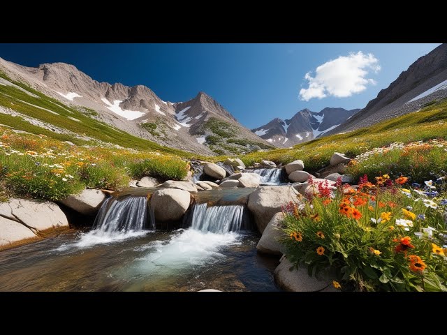 Anxiety Relief with water sound - water river sounds to sleep - ASMR Waterfall for sleeping 12 Hours