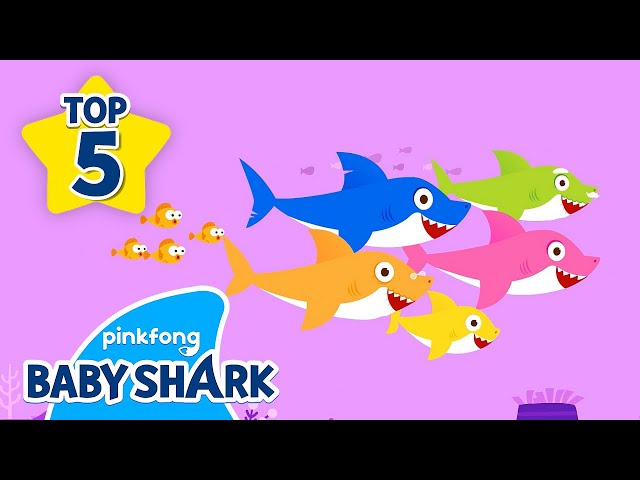 Doo Doo Doo Baby Shark in 5 minutes | +Compilation | Baby Shark Remix | Baby Shark Official