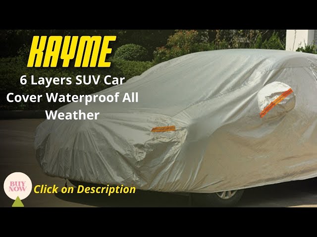 Kayme 6 Layers SUV Car Cover Review | kayme car cover