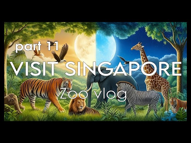 VISIT SINGAPORE VLOG Part 11 | Zoo, Night Safari, Mandai Wildlife, Zoo Tour, Animal Show 🇸🇬