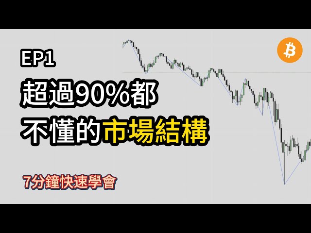 SMC聰明錢系列- 市場結構 EP1 | 超過90%的炒家都搞不懂的市場結構，7分鐘快速帶你學會！ #ict2022 #smc #比特幣 #加密貨幣