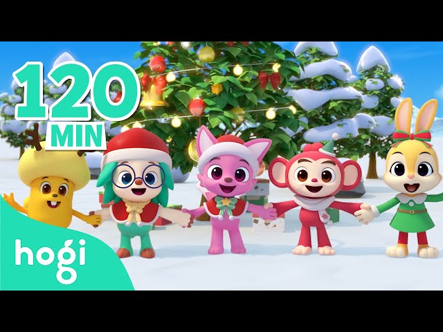 🎄 BEST Holiday Songs 2023｜Jingle Bells + More｜Merry Christmas and Happy Holidays｜Hogi Christmas