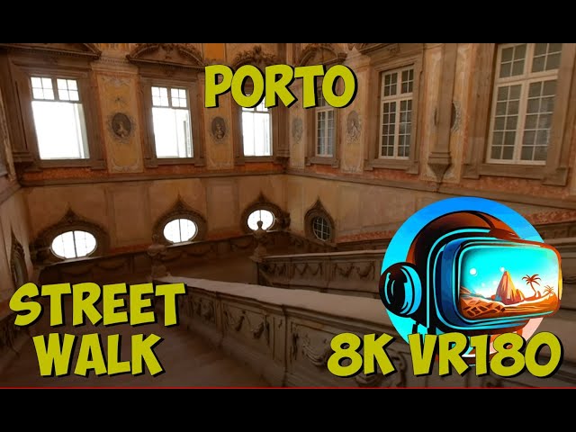 26 Porto Portugal walking through Episcopal Palace of Porto 8K 4K VR180 3D Travel