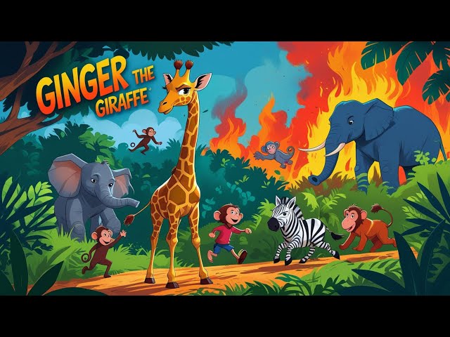 Short Stories for Learning English | Ginger THE GIRAFFE | Kids Stories