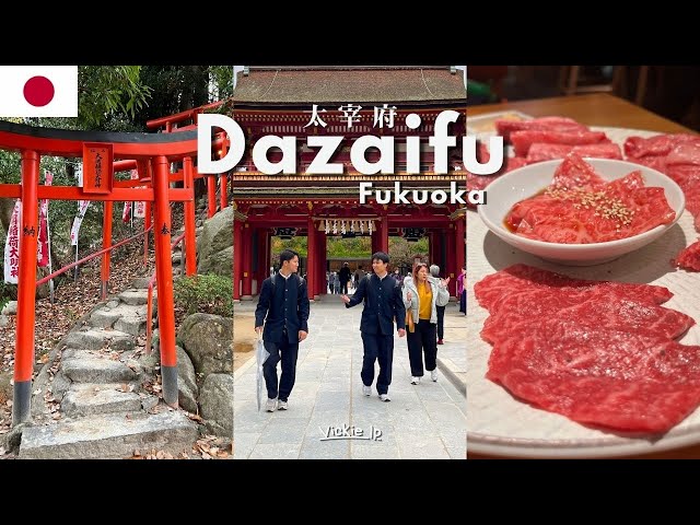 Dazaifu's Hidden Gem：Food & Shrine｜Fukuoka Food Tour：Nikuichi BBQ/Street Food/Local Sushi｜🇯🇵#Fukuoka