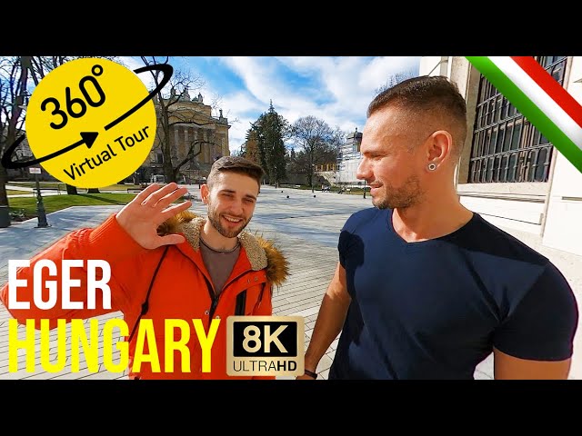 Visit Eger, Hungary Trip - VR 360° Travel Vlog and Virtual Tour of the City 8K & 4K