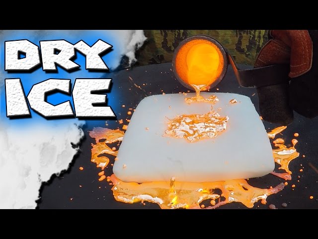 Molten Copper vs Dry Ice