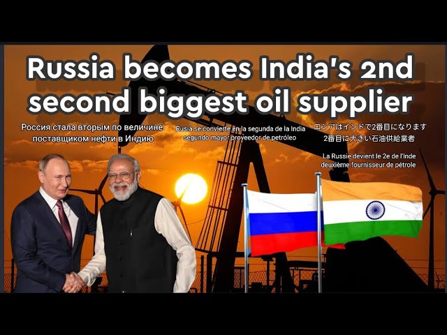 Russia becomes India's 2nd second biggest oil supplier #india #usa #russia