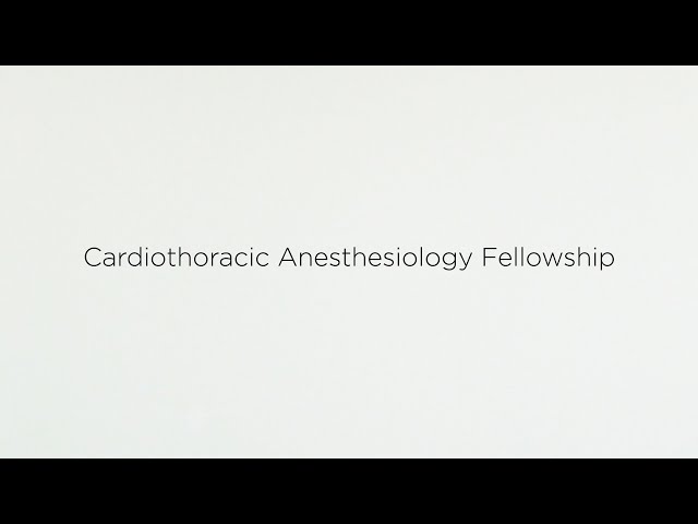 Cardiothoracic Anesthesiology Fellowship- University of Maryland Medical Center