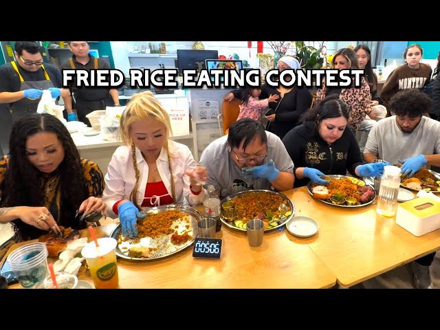 FRIED RICE EATING CONTEST at D-D-Delight in San Jose, CA!! #RainaisCrazy ft. @LovelyMimi