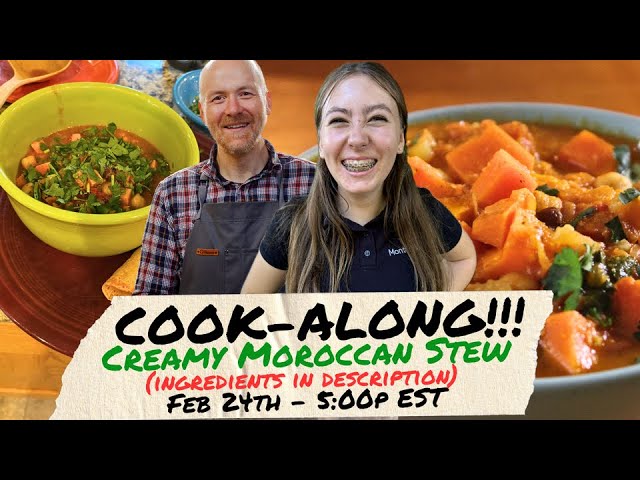 Live Cook-Along: Creamy Moroccan Stew (Vegan & Whole Food Plant-Based)