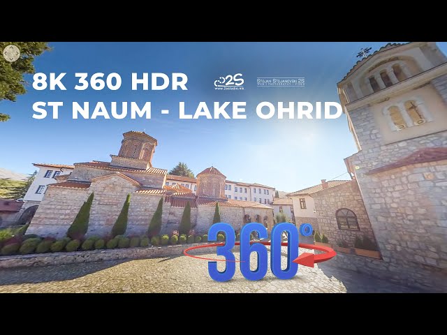 8K 360 HDR - St Naum Monastery at Lake Ohrid - Virtual Tour