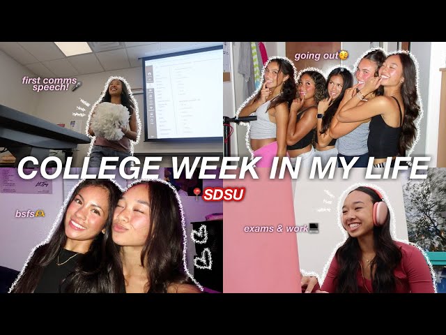 COLLEGE WEEK IN MY LIFE | *freshman year @ SDSU*