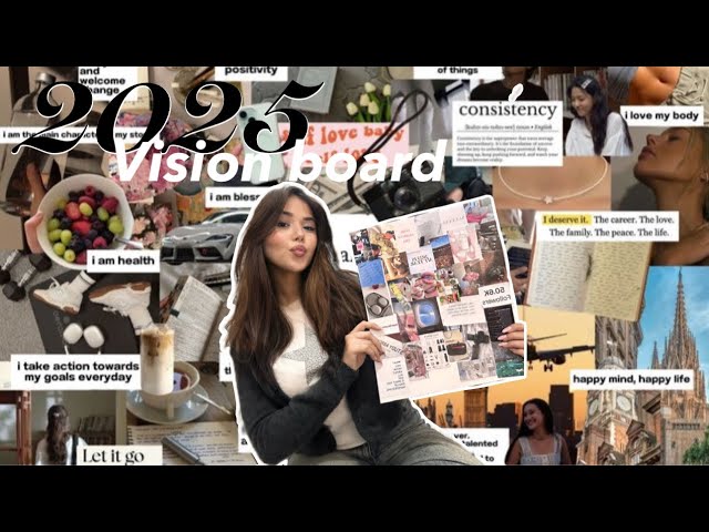 Manifesting My Dream Life: Creating My 2025 Vision Board ✨✍🏼أهدافي ل 2025💕