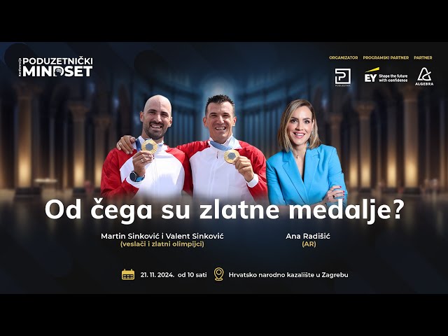 Panel 'Od čega su zlatne medalje': Martin i Valent Sinković w. Ana Radišić, HNK Zagreb 21. 11. 2024.