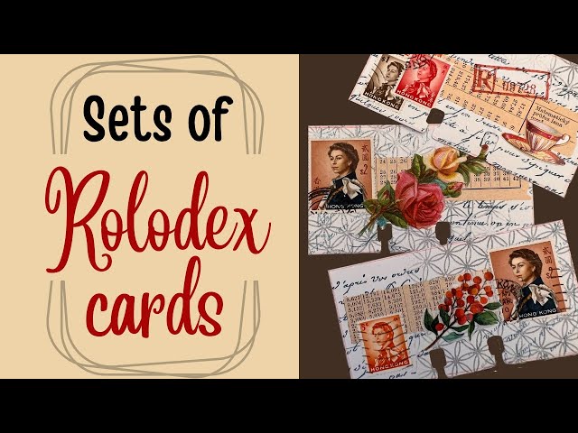 Rolodex collage ♦️ How to make art cards