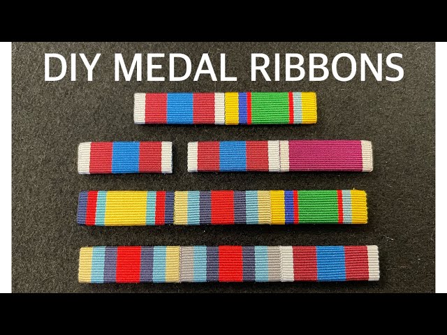 How to make British military medal ribbon bars