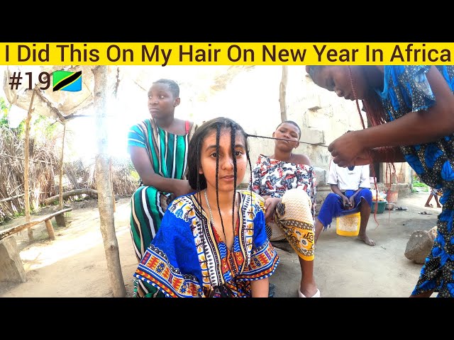 Locals Braid My Hair In African Style 🤭 | Tanzania 🇹🇿