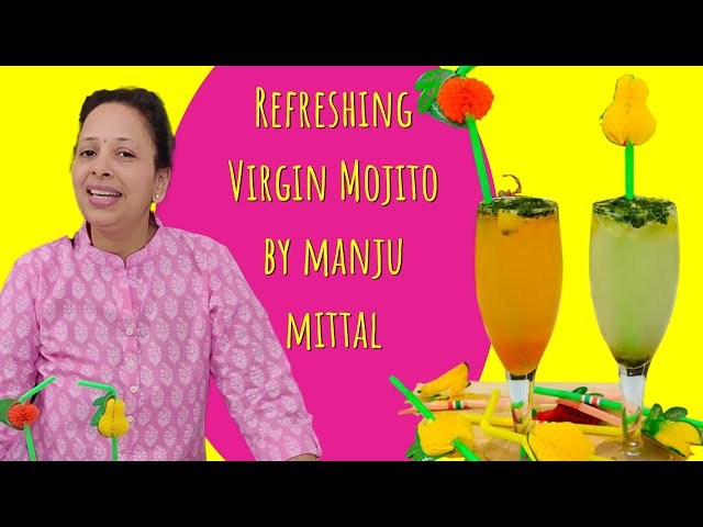 Refreshing Virgin Mojito |  Easy Summer Drink | वर्जिन मोहितो by Manju Mittal |