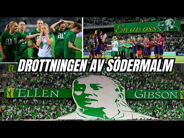 Ellen Gibson hyllas för 24 år i Hammarby – en ikon tackas av