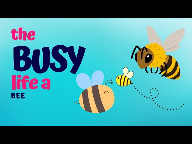 The busy life of a bee. The story for kids is about pollinators! #Bees #NatureLovers #BeeLife