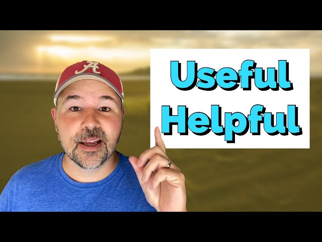 NEVER USE "USEFUL" IN THIS WAY (ENGLISH LESSON)