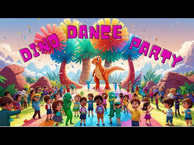 Dino Dance Party: Epic Prehistoric Dance Battle! | Powered by Leonardo AI, Hailuo AI, Suno AI