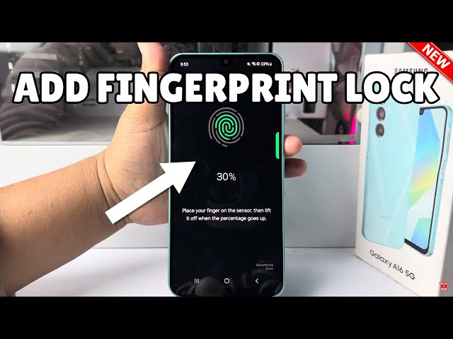 Galaxy A16: How to Add Fingerprint Lock on Samsung