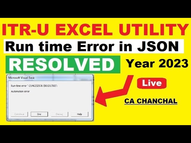 How to Solve Runtime Error in ITR U. Runtime Error Problem Solution. Live Process