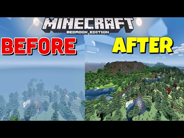 How To Increase Render Distance In Minecraft PE 1.21+ (Android, iOS & Windows 10)