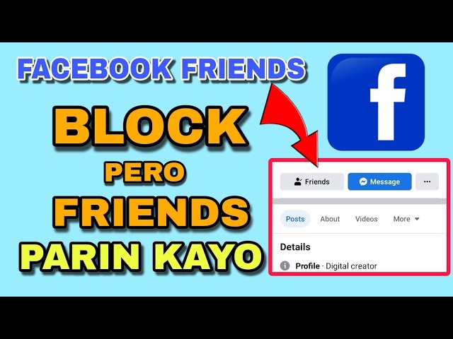 PAANO E BLOCK ANG FRIENDS MO SA FACEBOOK HINDI NYA MALALAMAN PERO FRIENDS PARIN KAYO | JOVTV